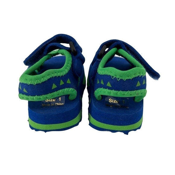 Hurricane Blue Green Water Shoe Sandals Size 1 Toddler - Picture 6 of 6